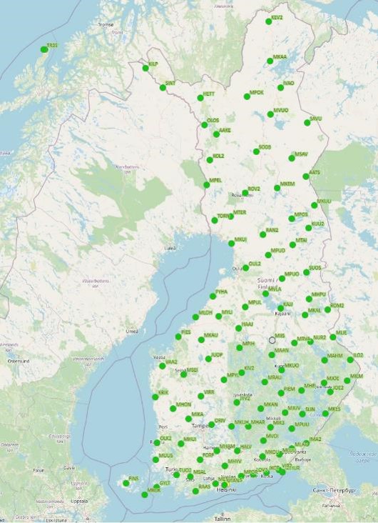 GNSS signal in Finland