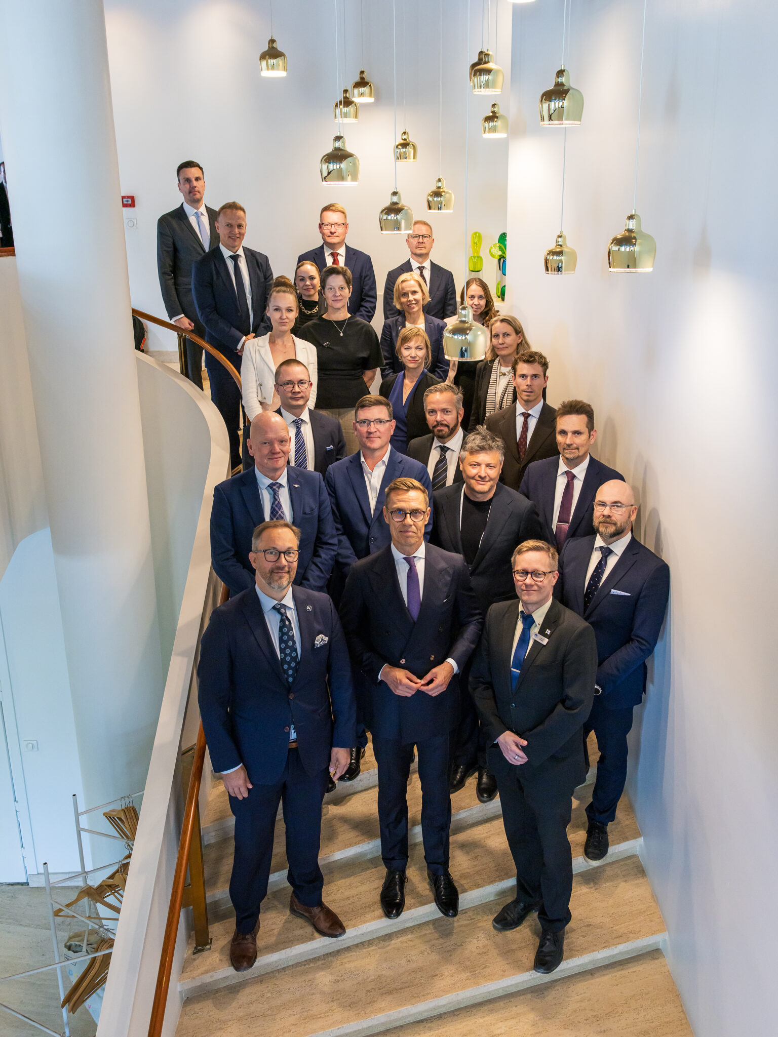 Summit participants at the embassy