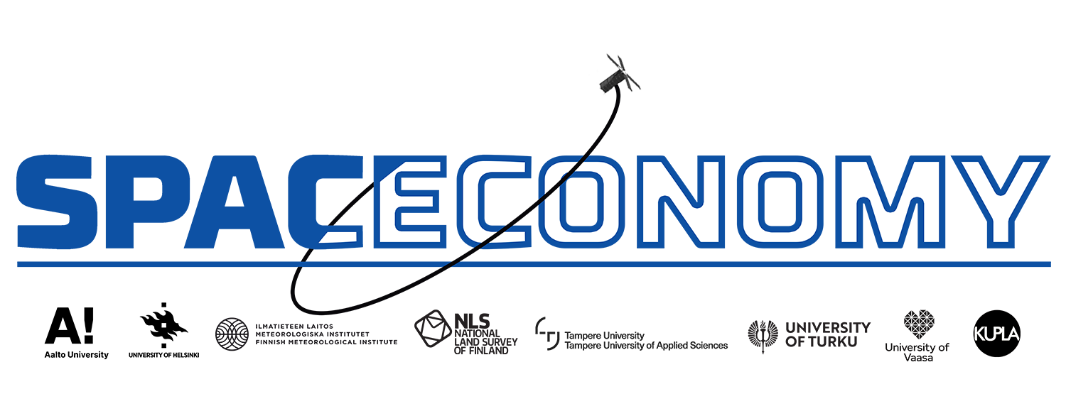 SpacEconomy logo with partner logos