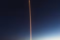 Rocket Lab Electron launch, long exposure