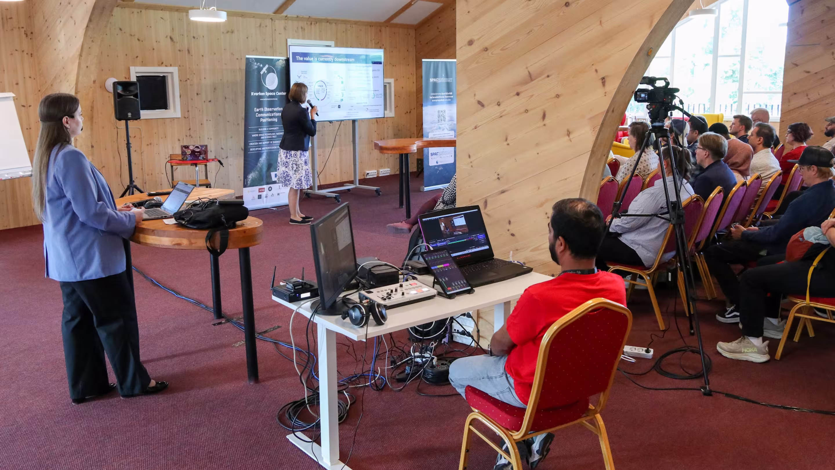 Wasa Space Week streaming desk
