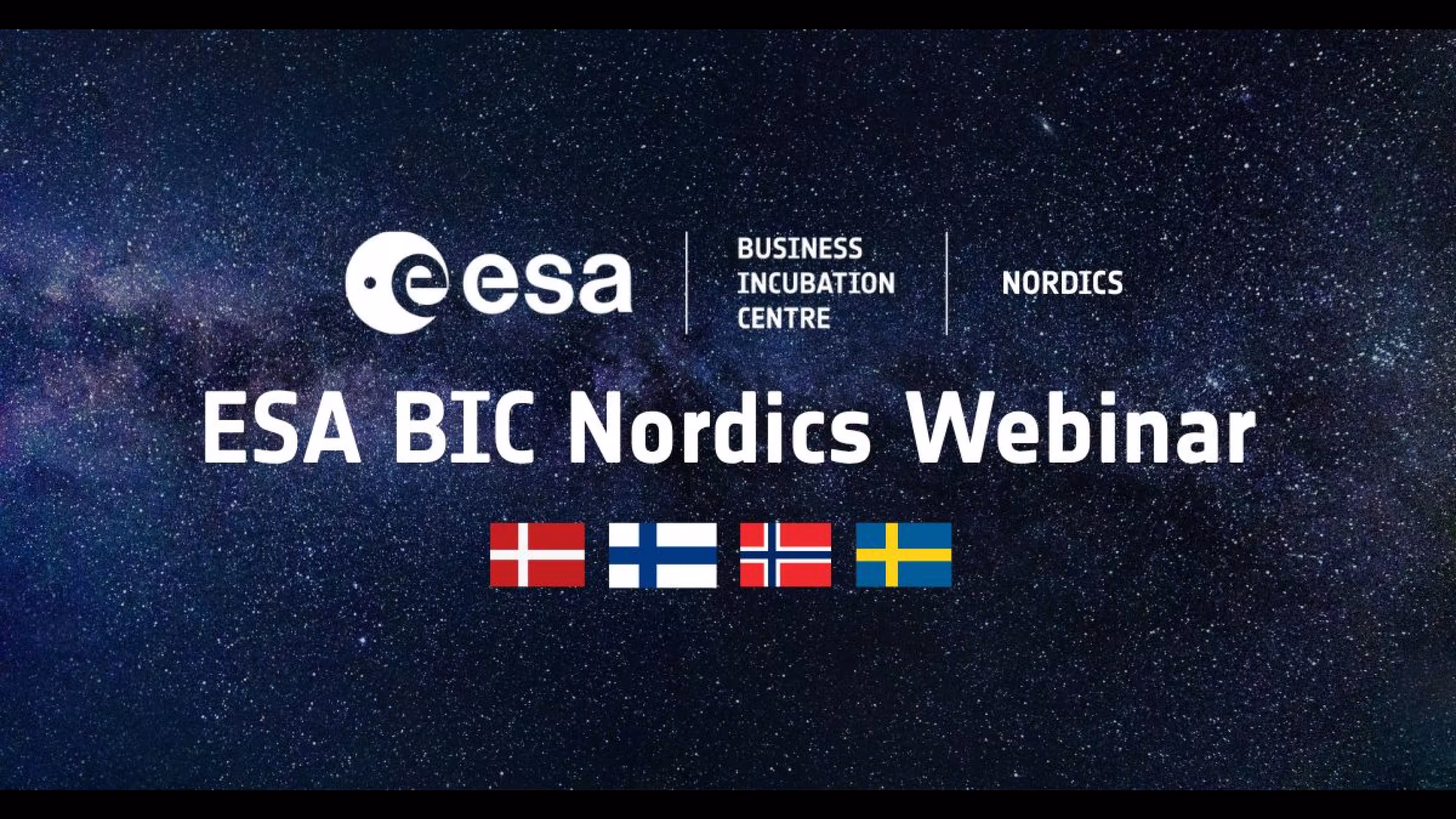ESA BIC Nordics Webinar