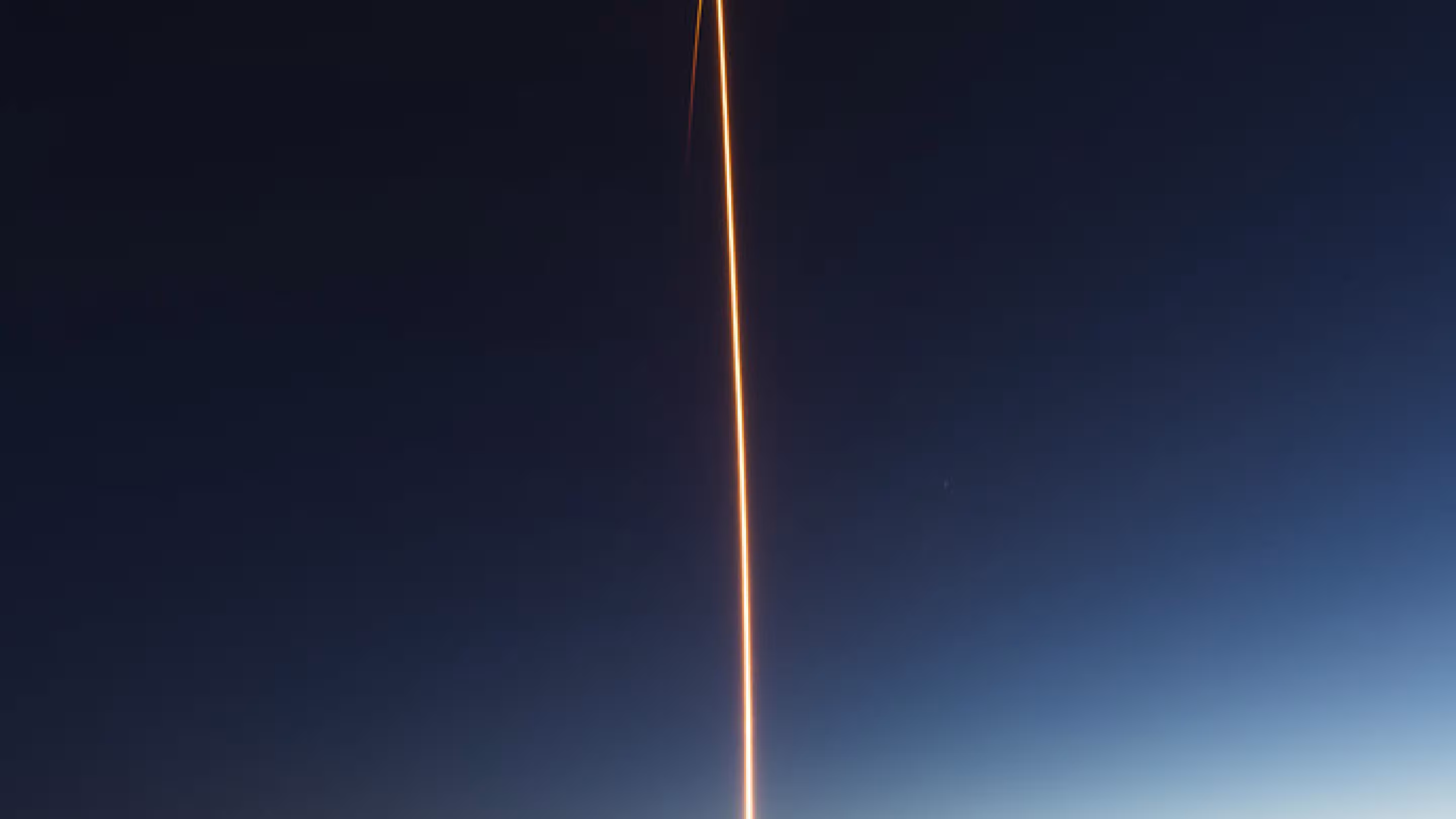 Rocket Lab Electron launch, long exposure