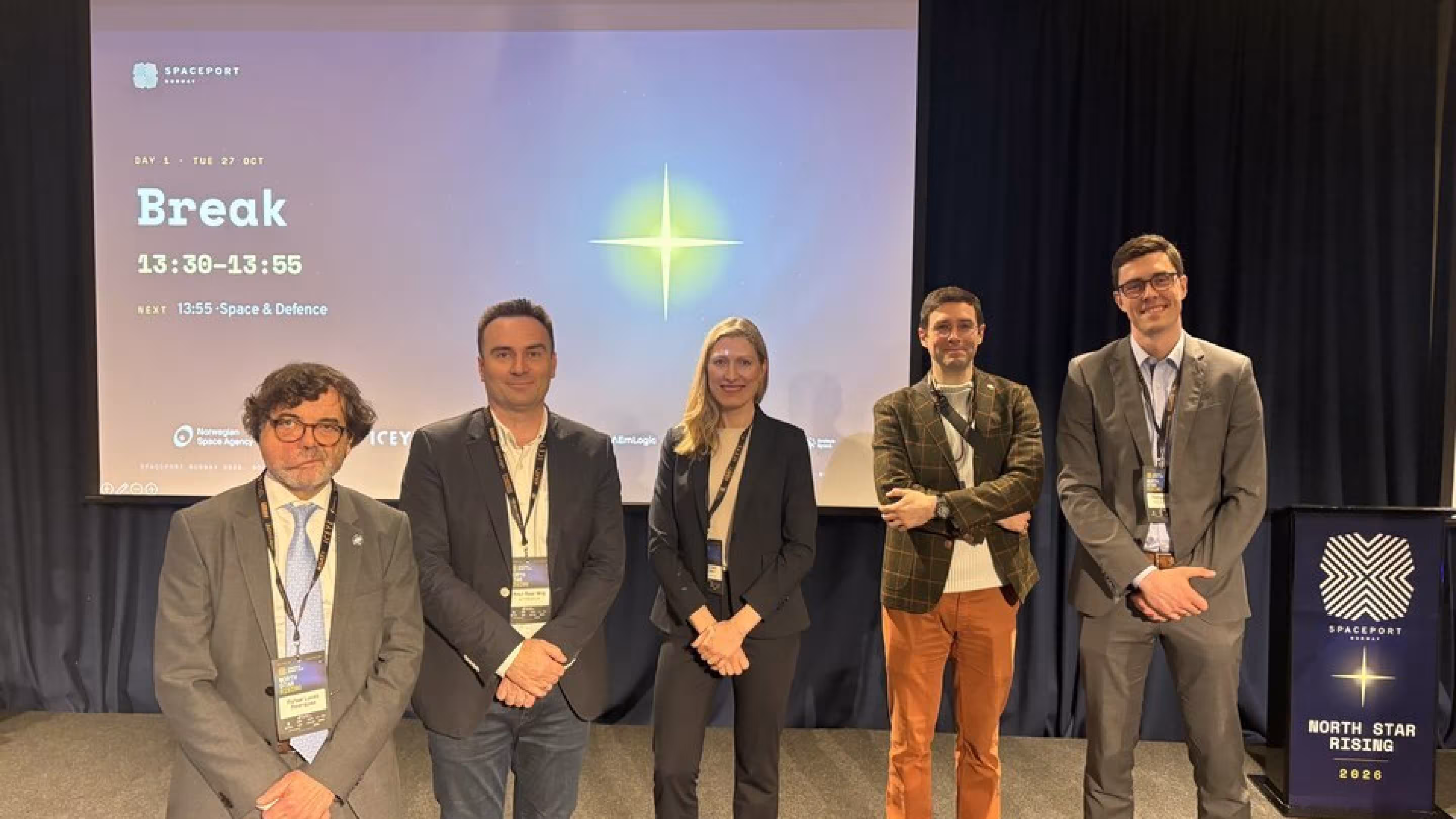 ESA NAVISP contract signatories at Spaceport Norway in Oslo