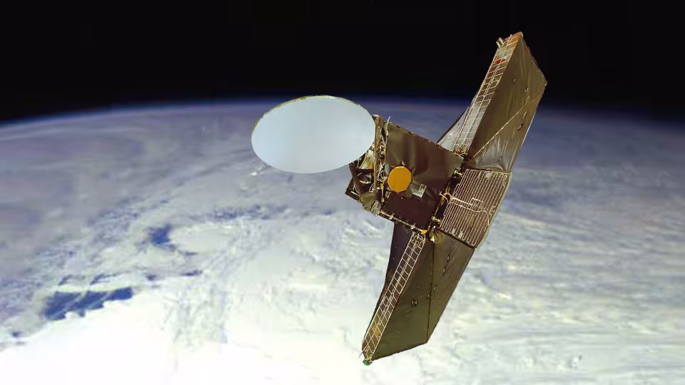 Piirros Odin-satelliitista avaruudessa