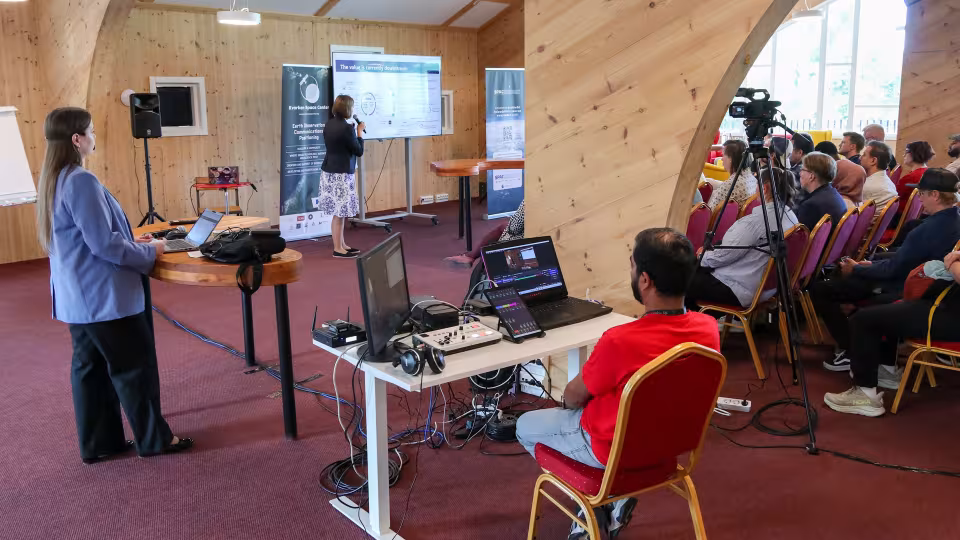 Wasa Space Week streaming desk